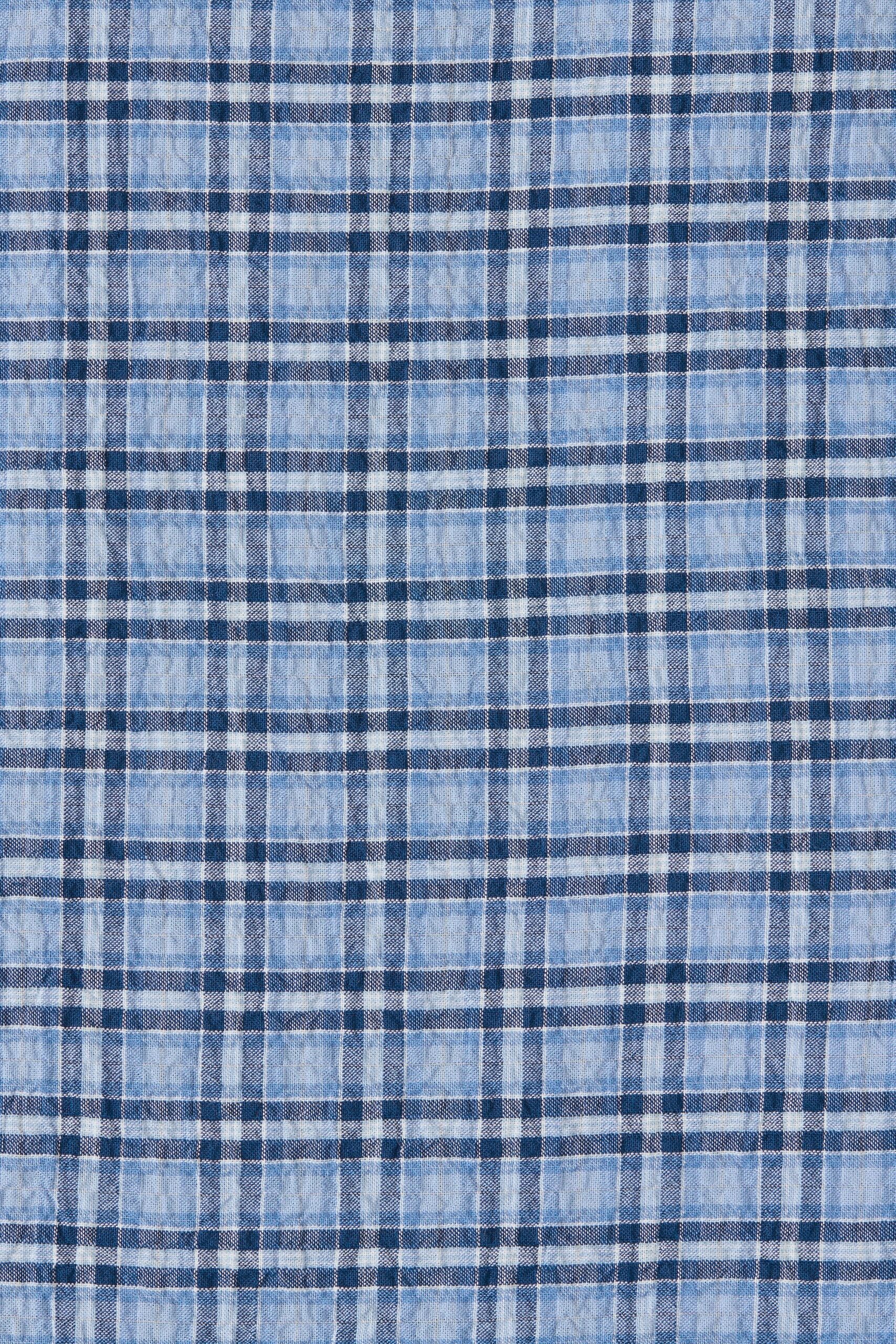 Pelea Top Vintage Blue Check - Image 5