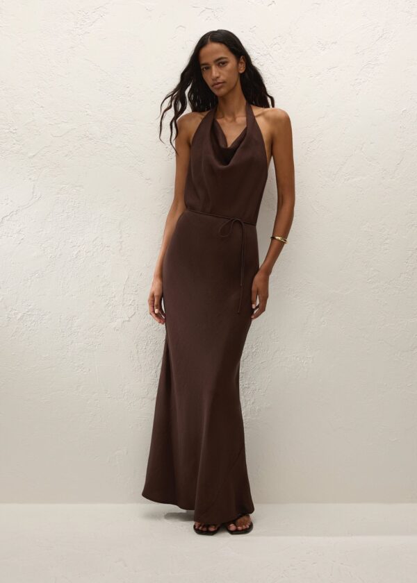 Izaro Maxi Dress Chocolate