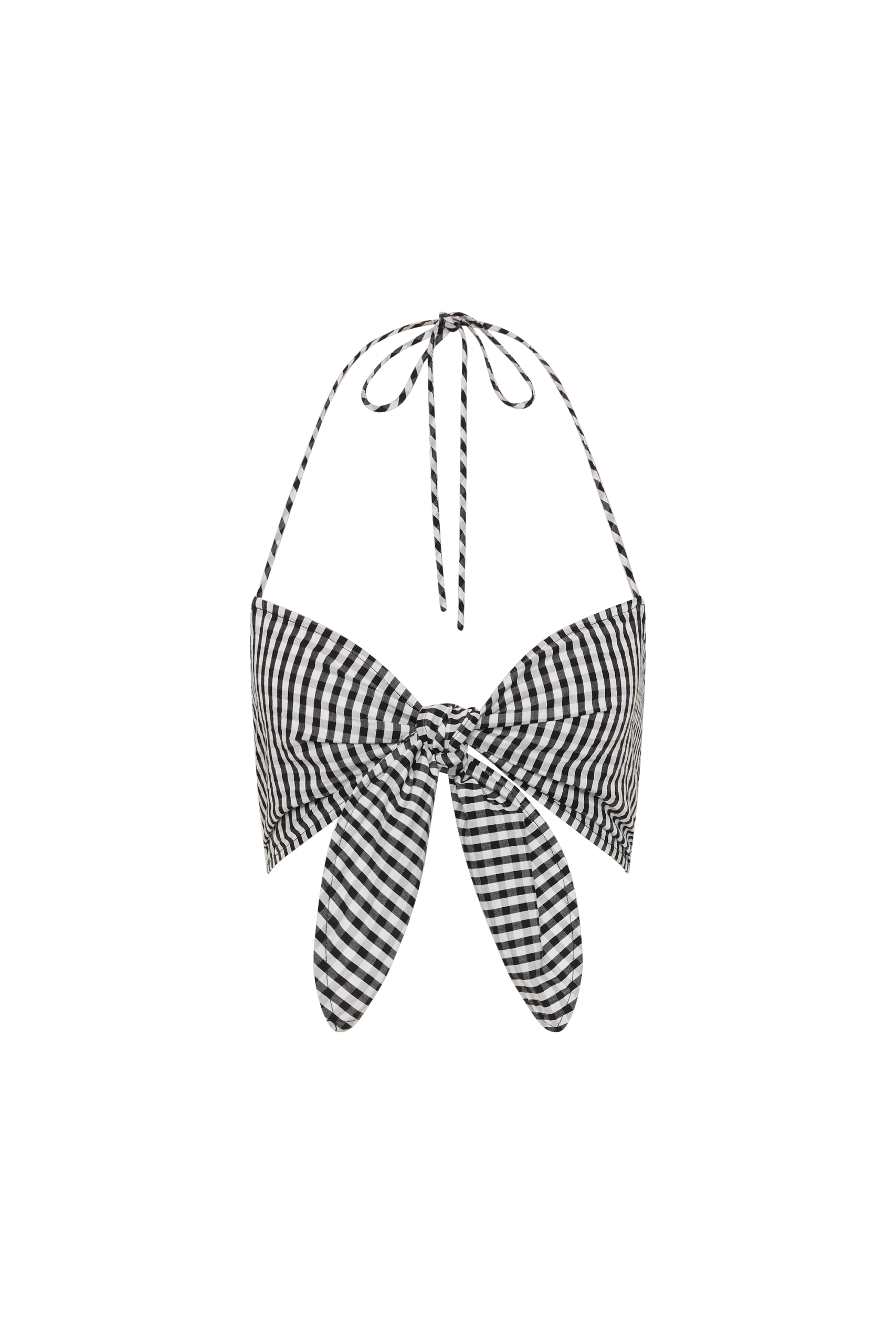 Onda Top Black Textured Gingham - Final Sale - Image 6