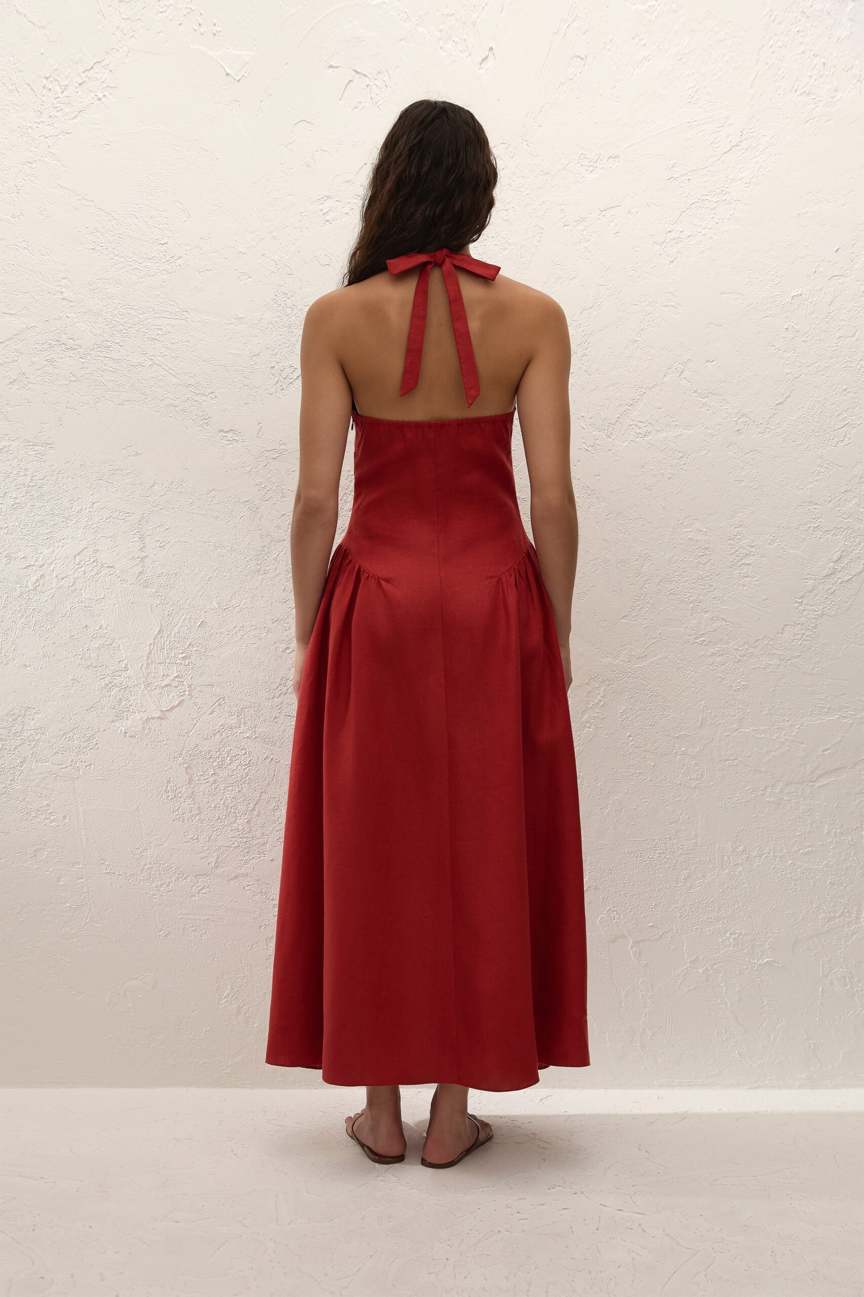 La Cala Midi Dress Chilli - Image 4