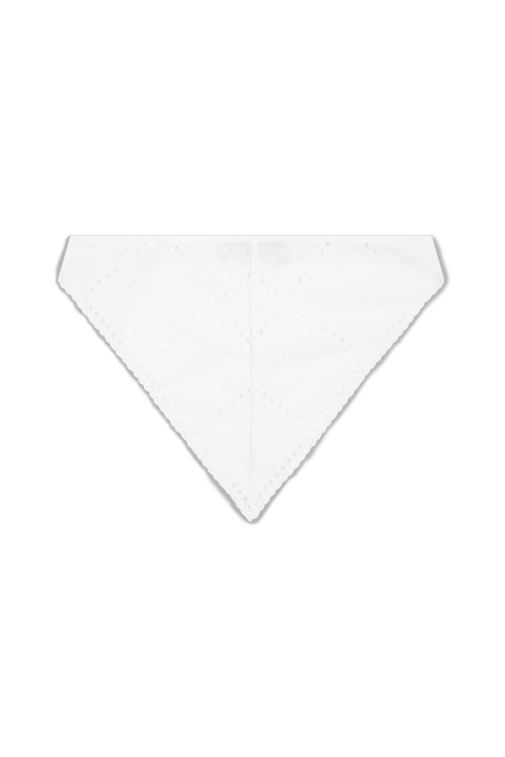 Clementina Head Scarf Handkerchief Broderie White - Image 7