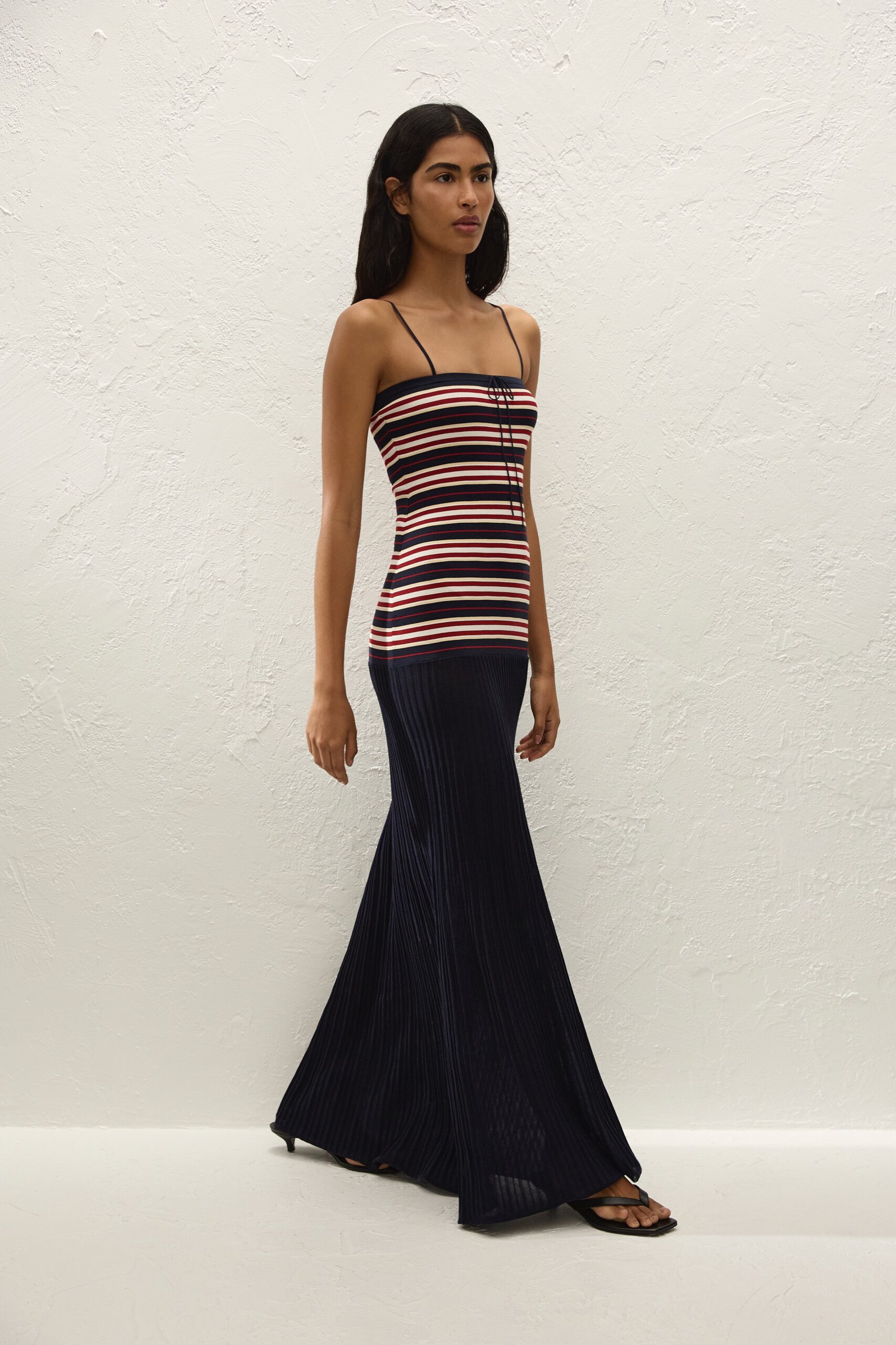 Doris Maxi Dress Cila Stripe Navy - Image 4