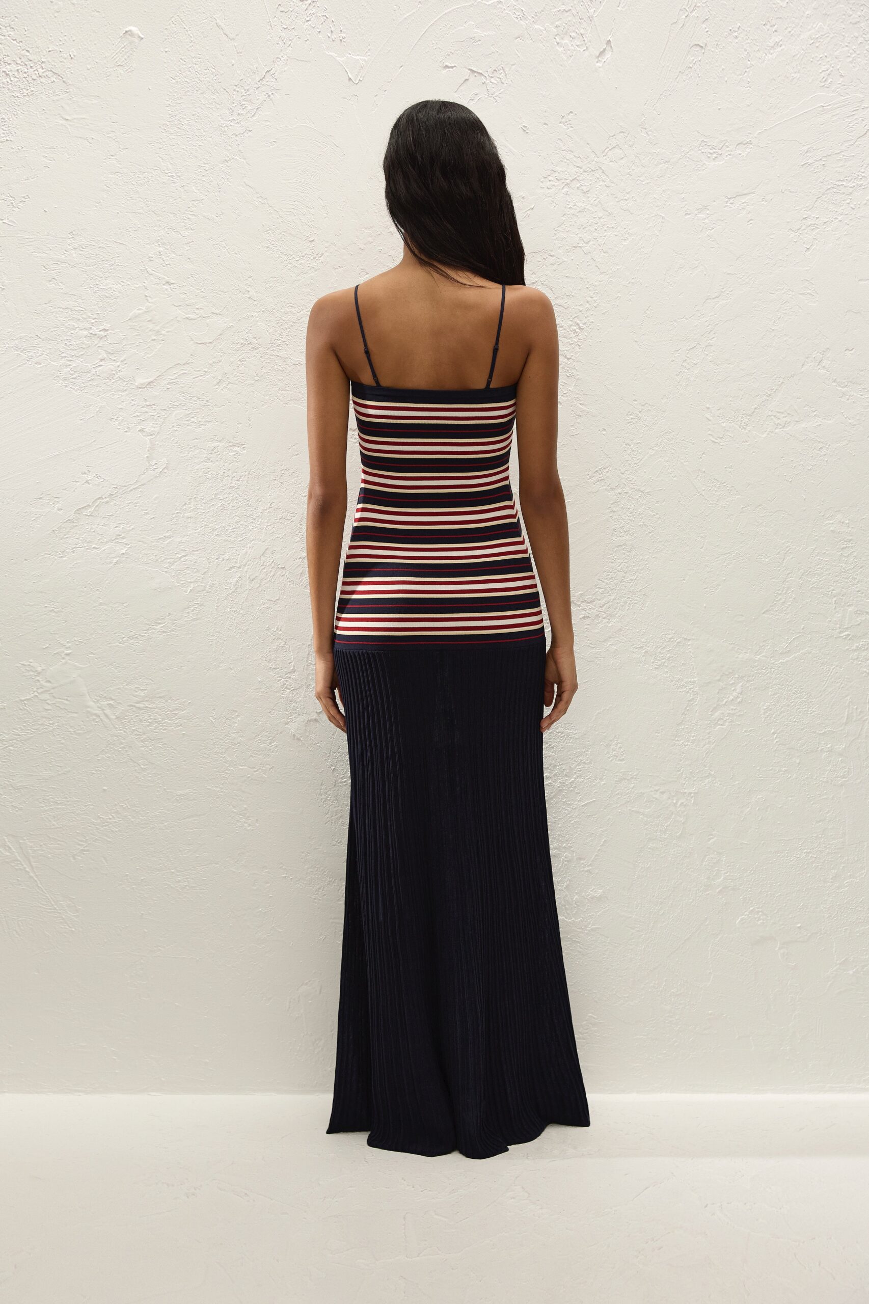 Doris Maxi Dress Cila Stripe Navy - Image 5