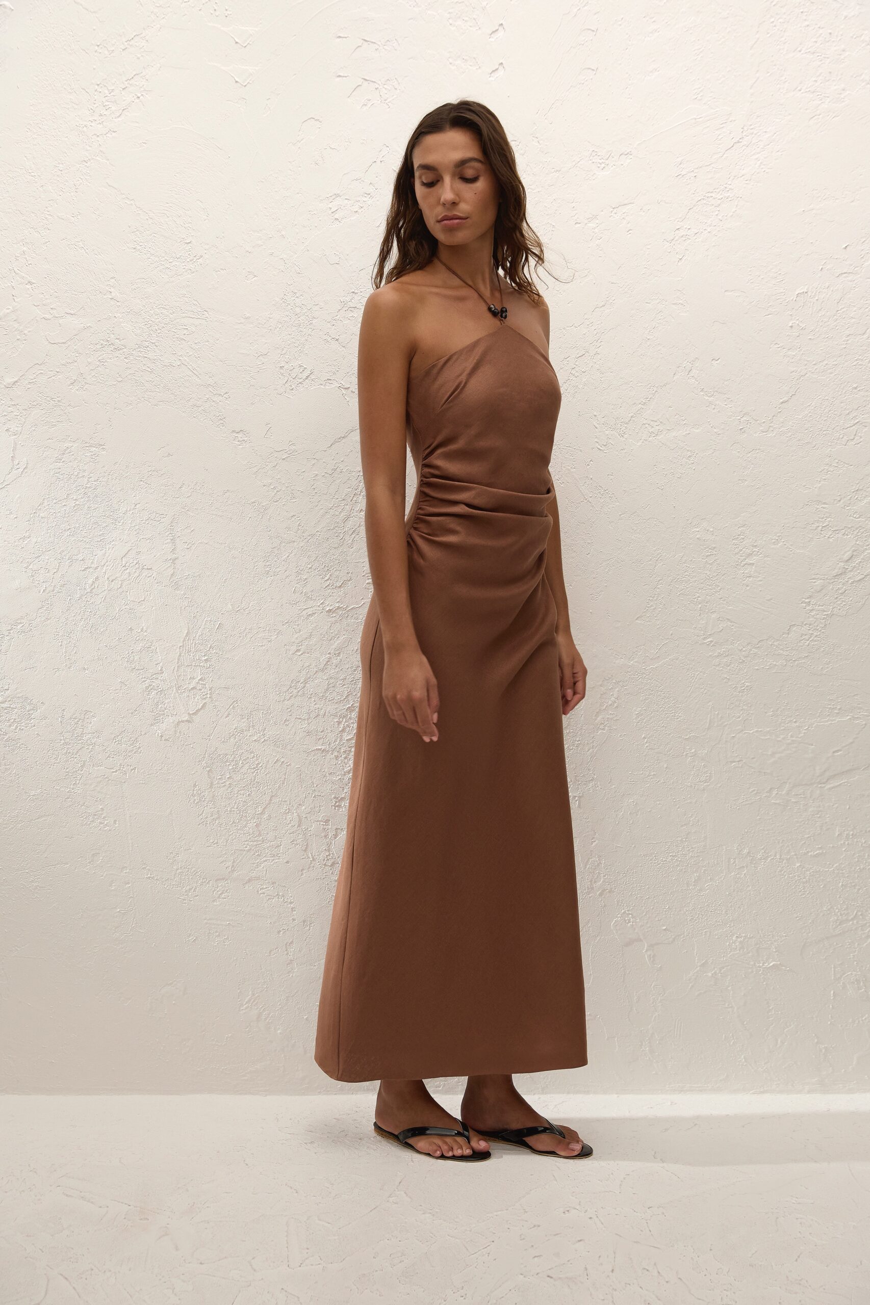 Natalia Midi Dress Cacao - Image 3