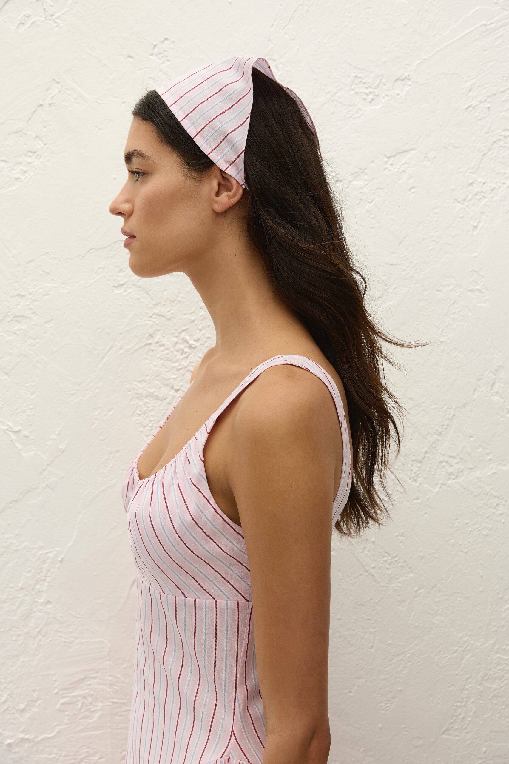 Lucia Head Scarf Fiori Stripe Palazzo - Final Sale - Image 2