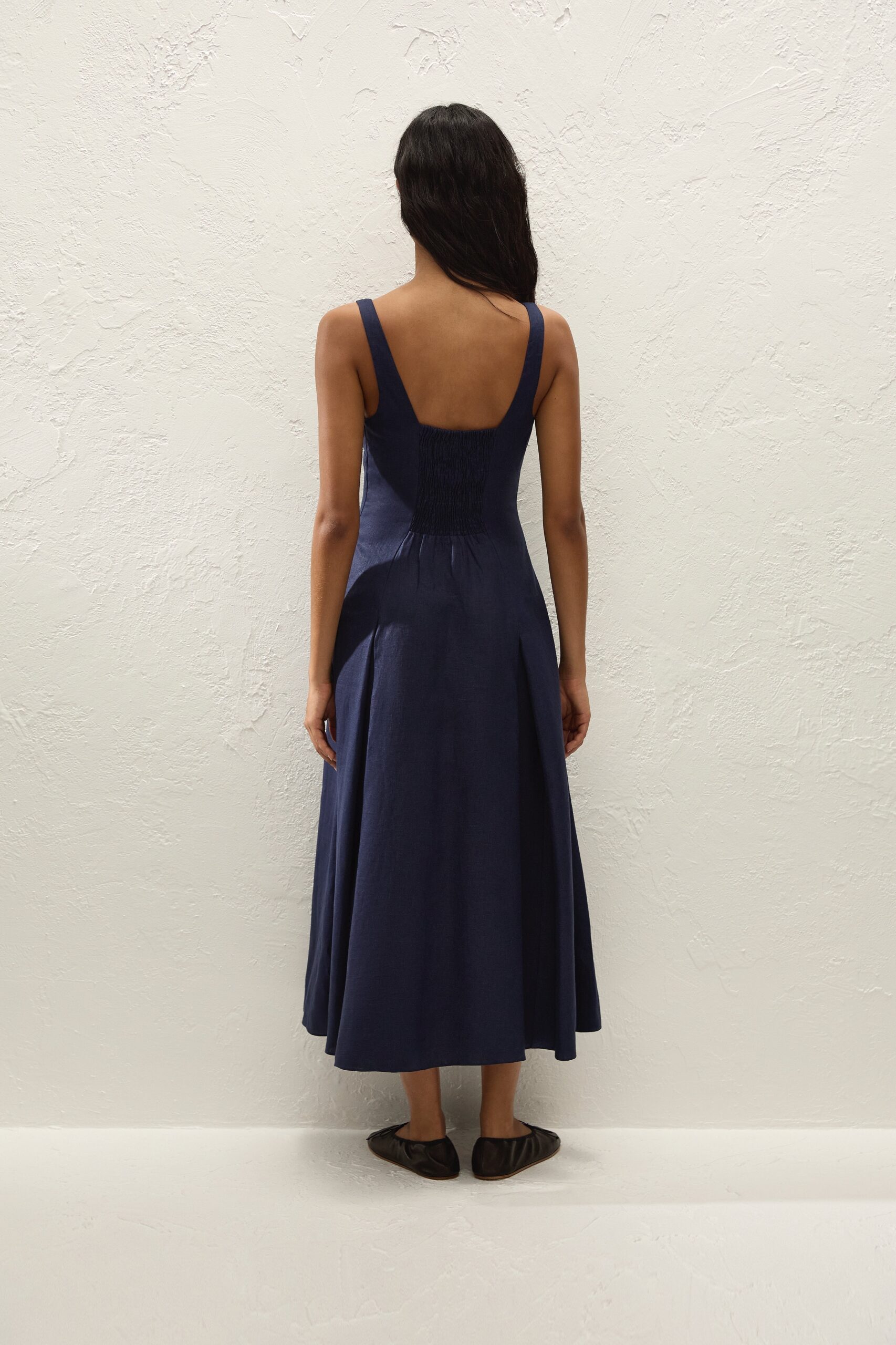 Adalee Midi Dress Navy - Image 4