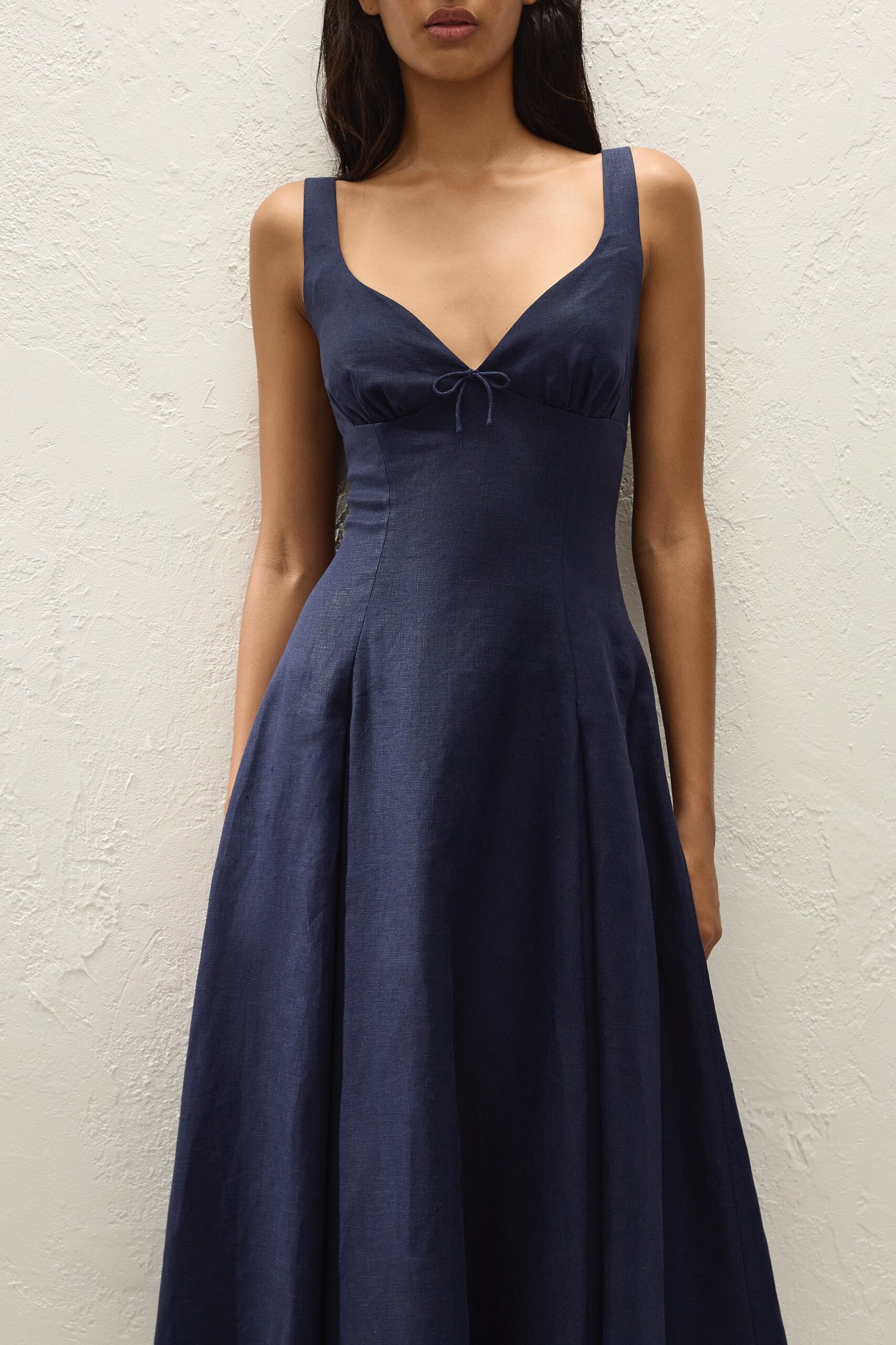 Adalee Midi Dress Navy - Image 2