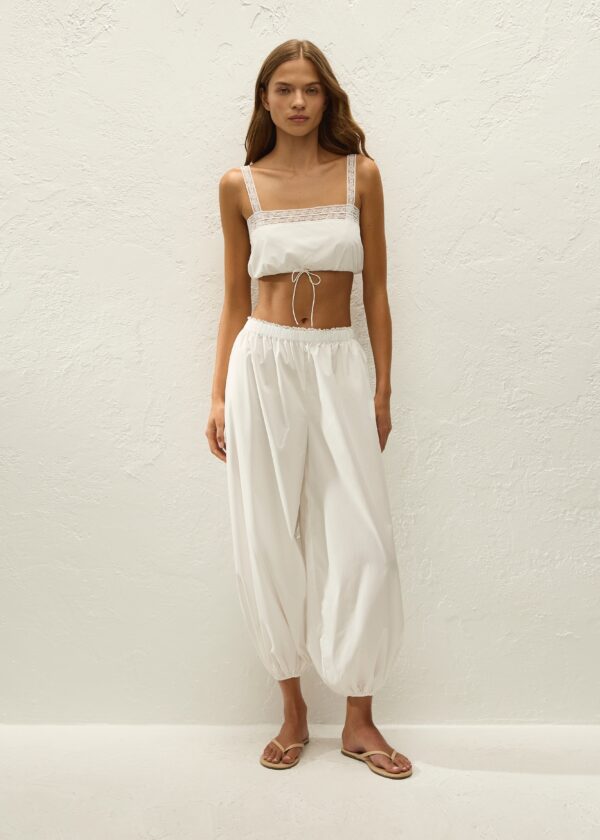 Maratea Pant Ixora Lace White