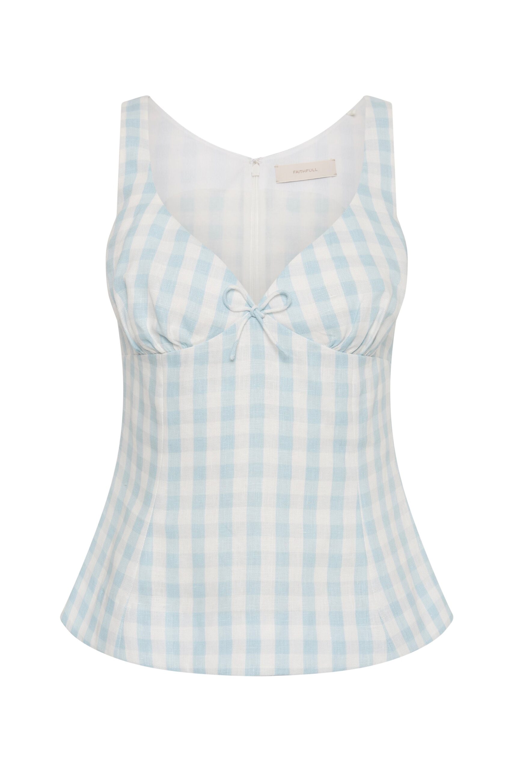 Martuba Top Gingham Sky Blue - Image 6