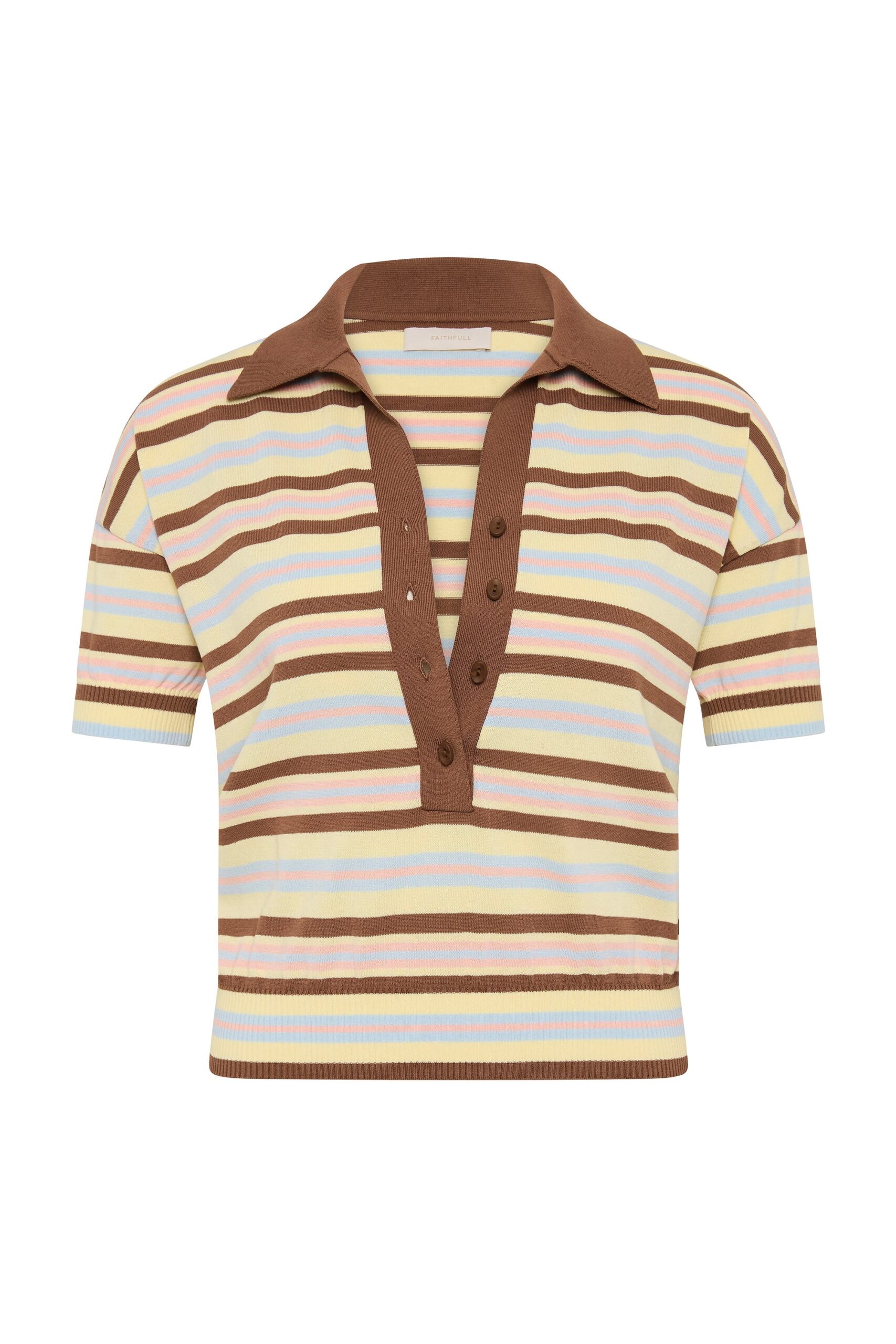 Sable Polo Shirt Breton Stripe Petal - Image 6