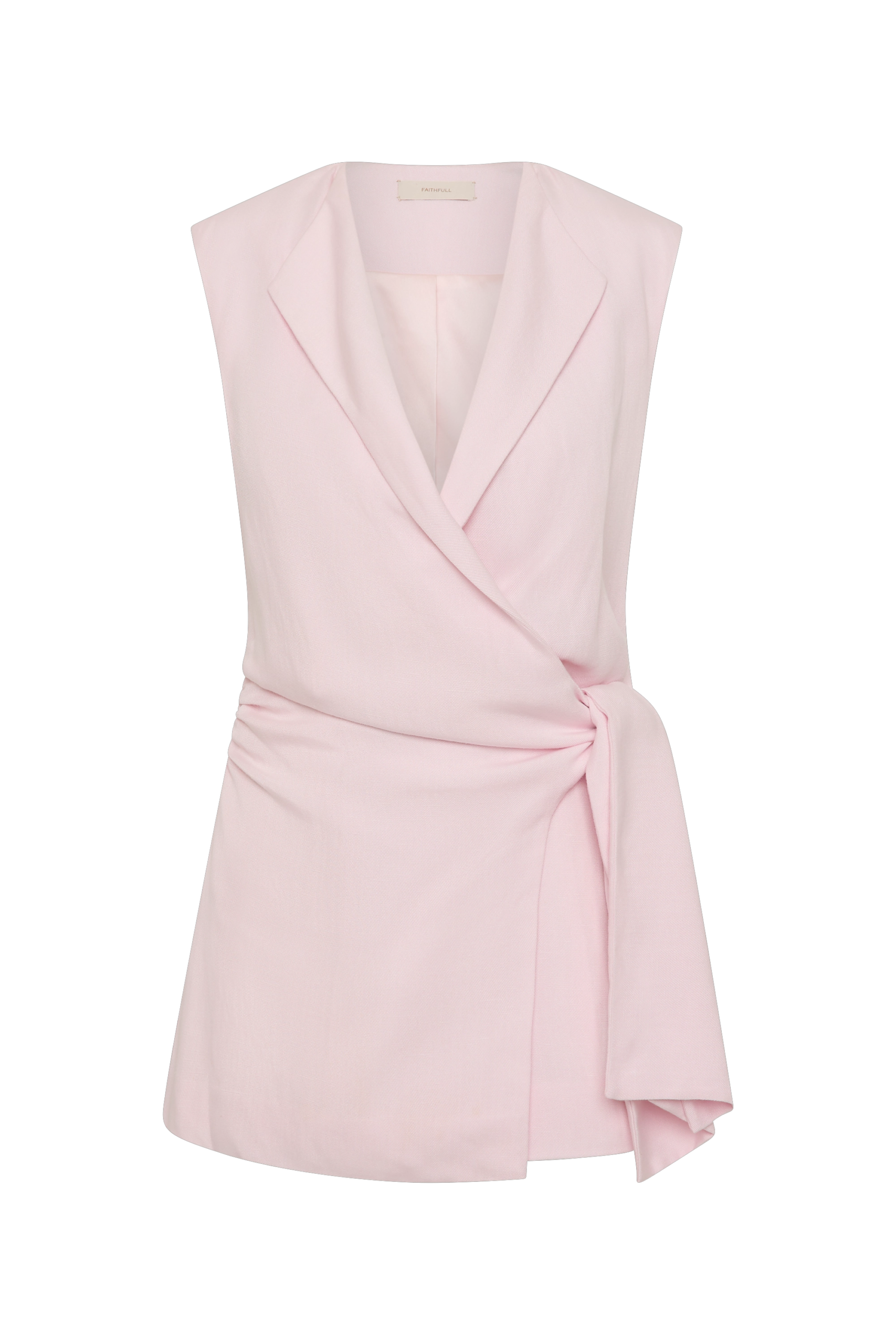 Jagger Wrap Vest Pale Pink - Final Sale - Image 6