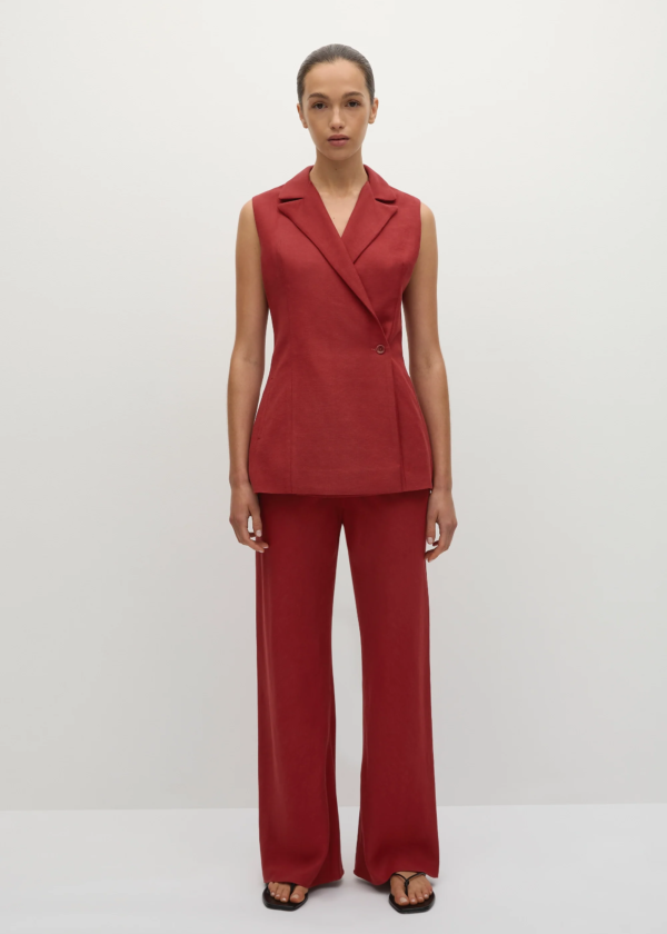 Florine Pant Deep Red - Final Sale