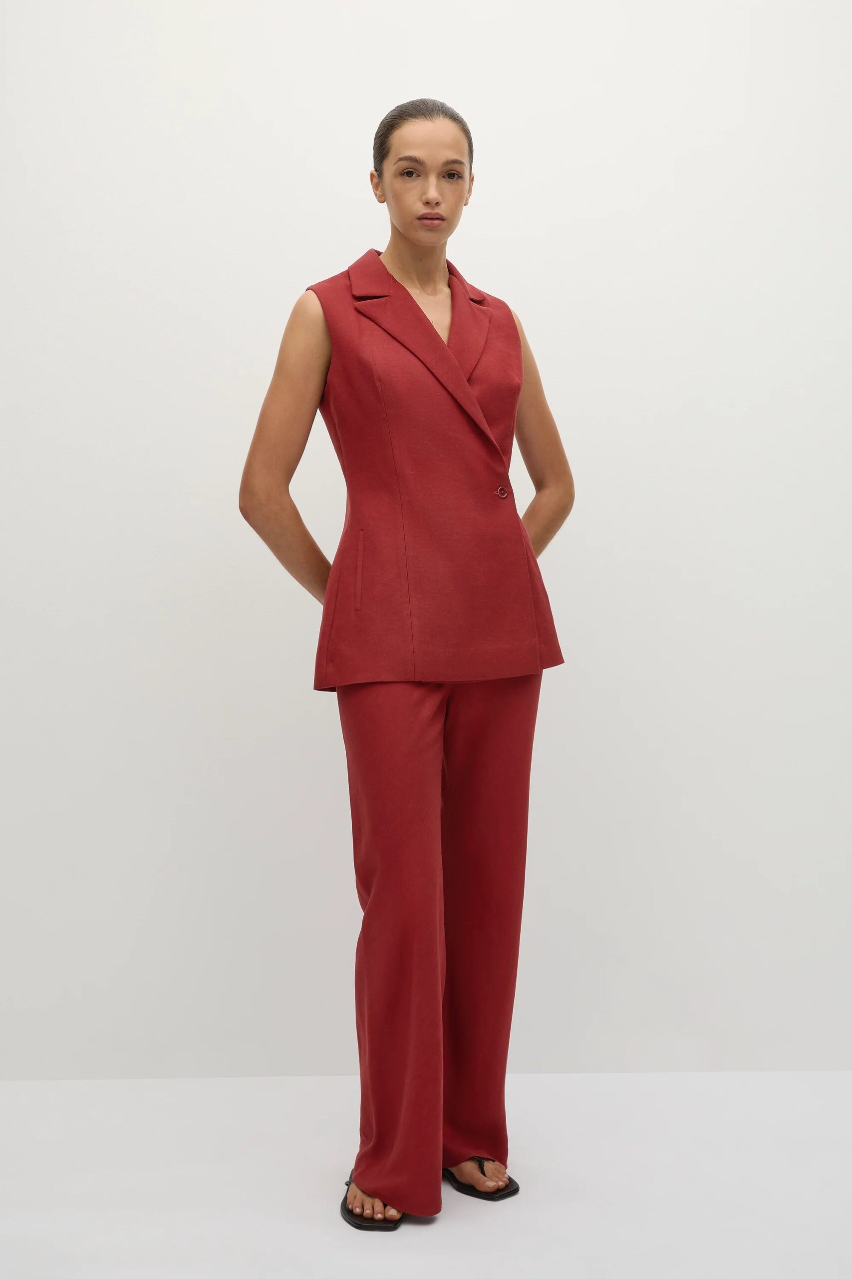 Florine Blazer Deep Red - Final Sale - Image 3