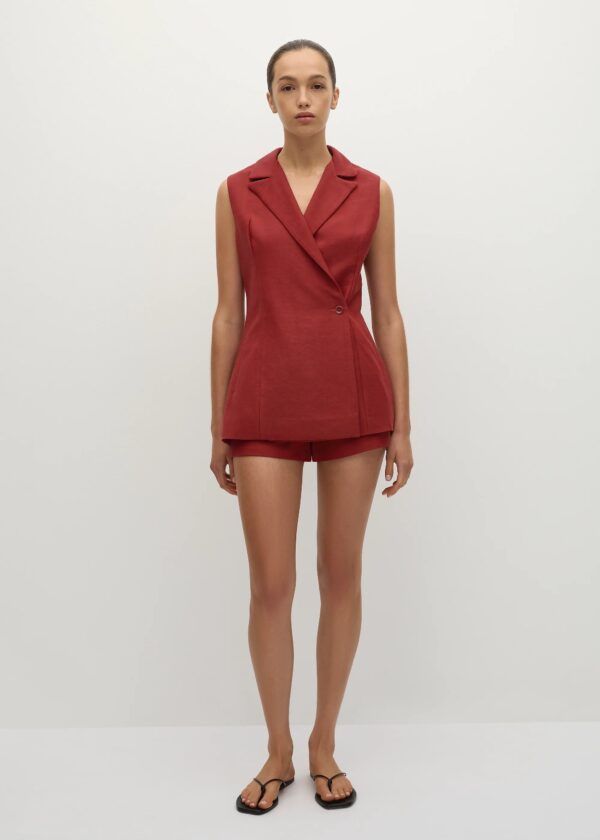 Florine Mini Shorts Deep Red - Final Sale