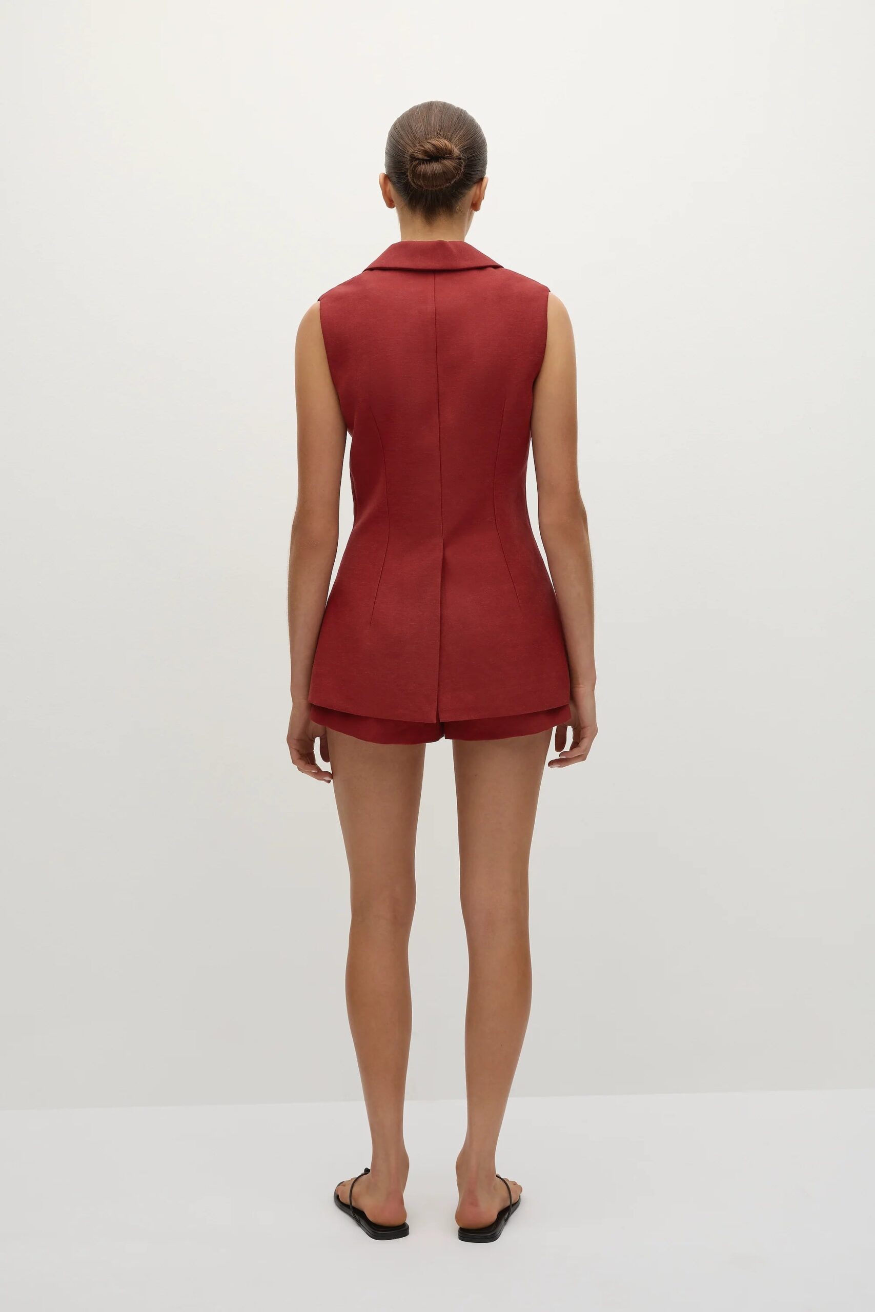 Florine Mini Shorts Deep Red - Final Sale - Image 4