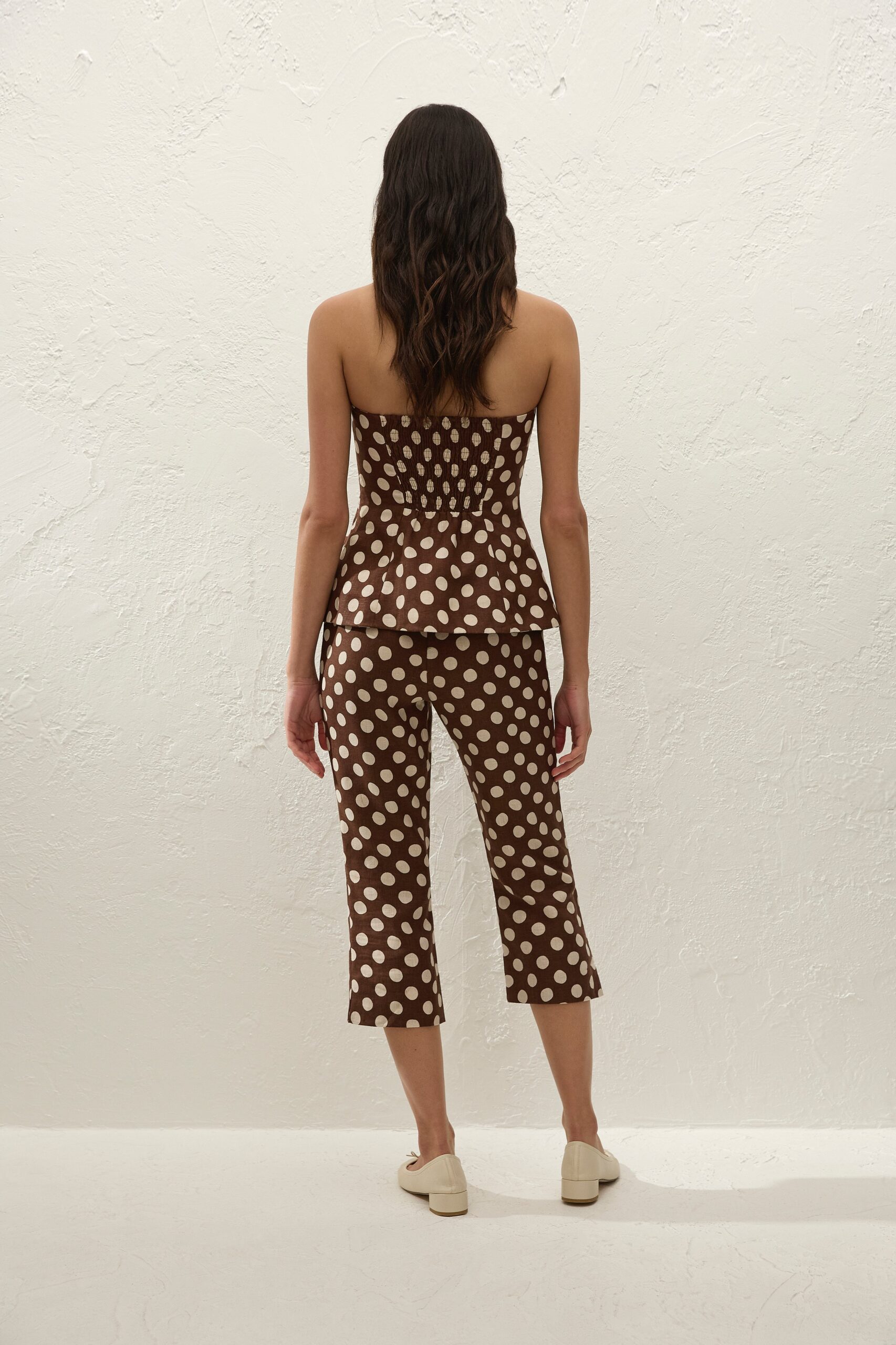 Valeria Capri Pant Cioccolato Dot - Image 5
