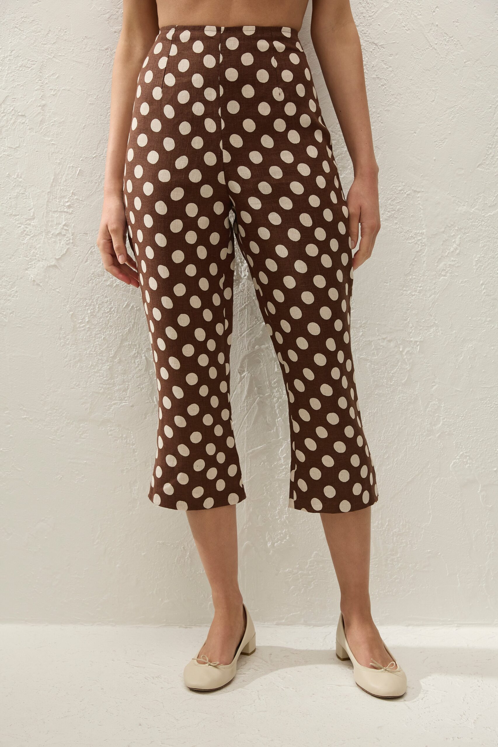 Valeria Capri Pant Cioccolato Dot - Image 3