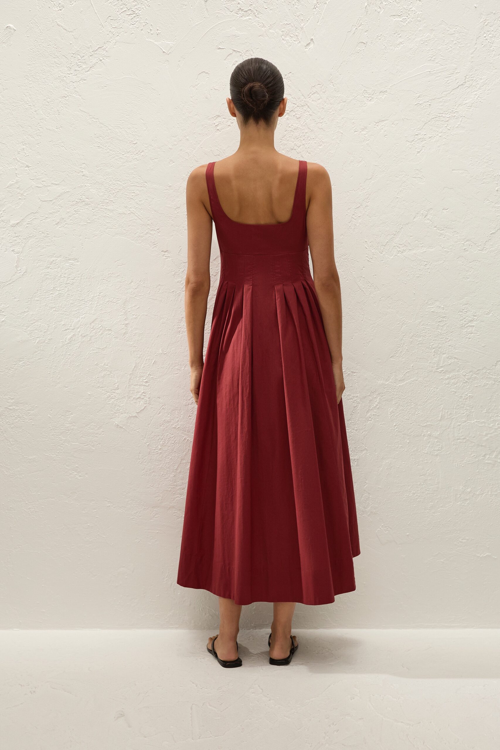 Rosalina Midi Dress Porto Red - Image 5