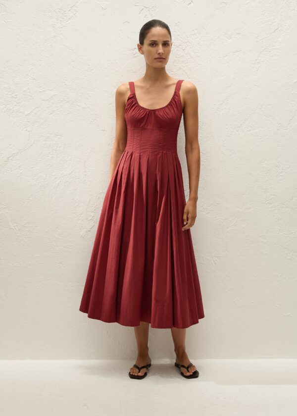 Rosalina Midi Dress Porto Red