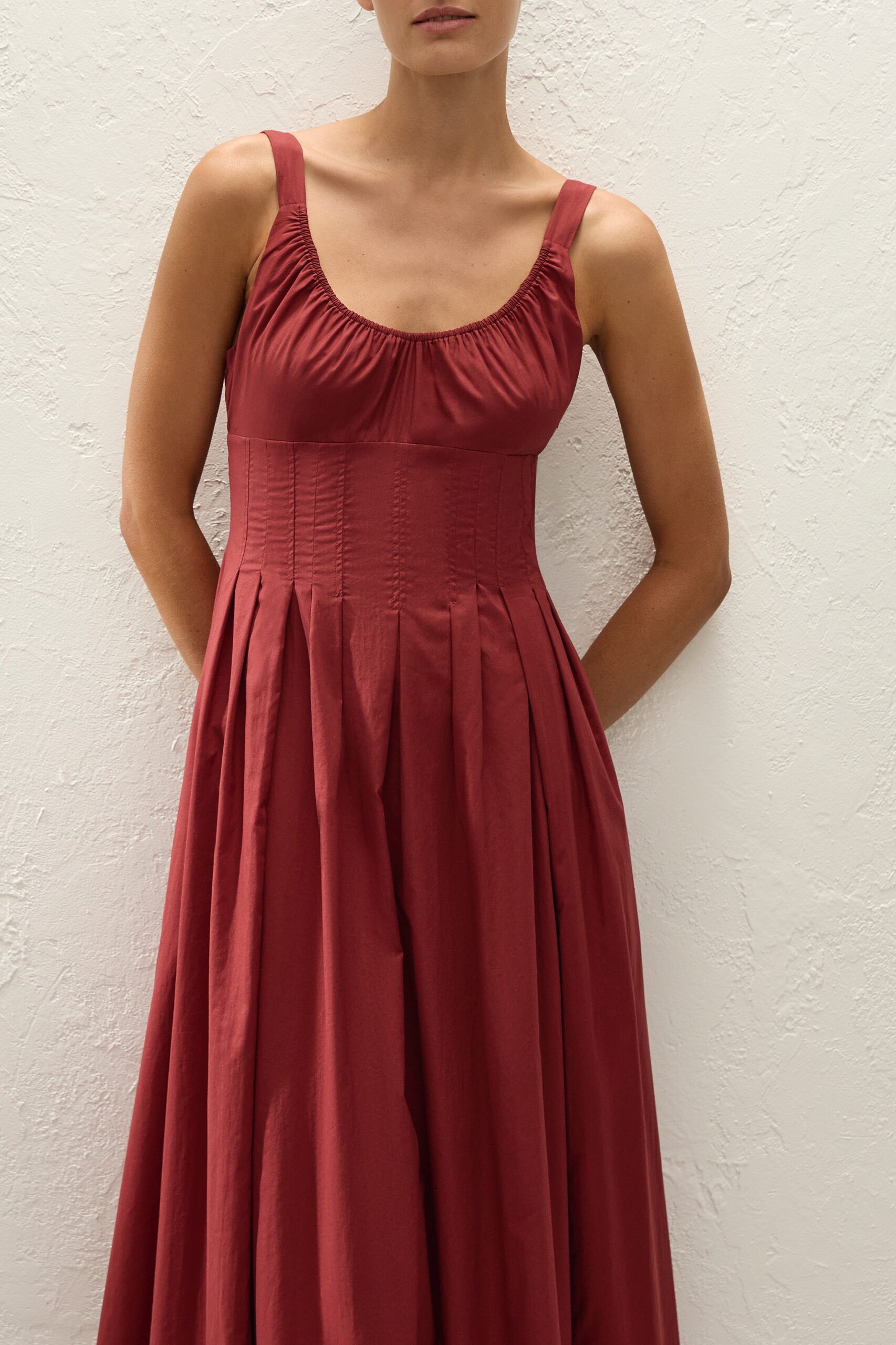 Rosalina Midi Dress Porto Red - Image 3