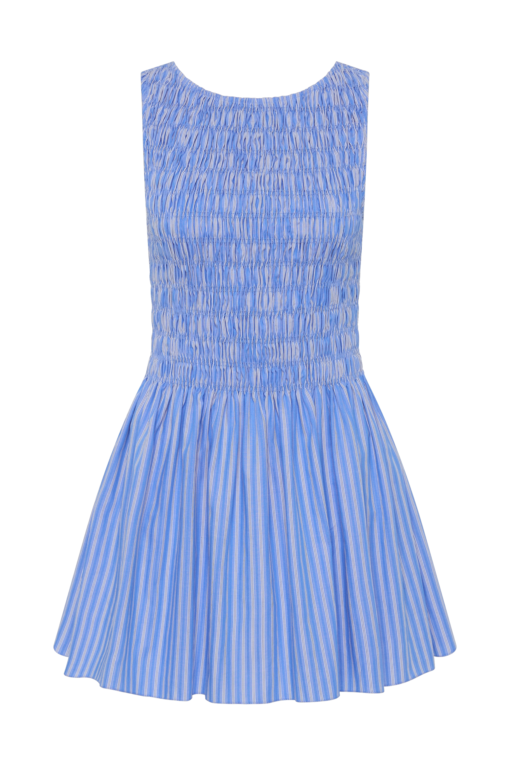 Carina Mini Dress Joao Stripe Azulejo Blue - Image 6