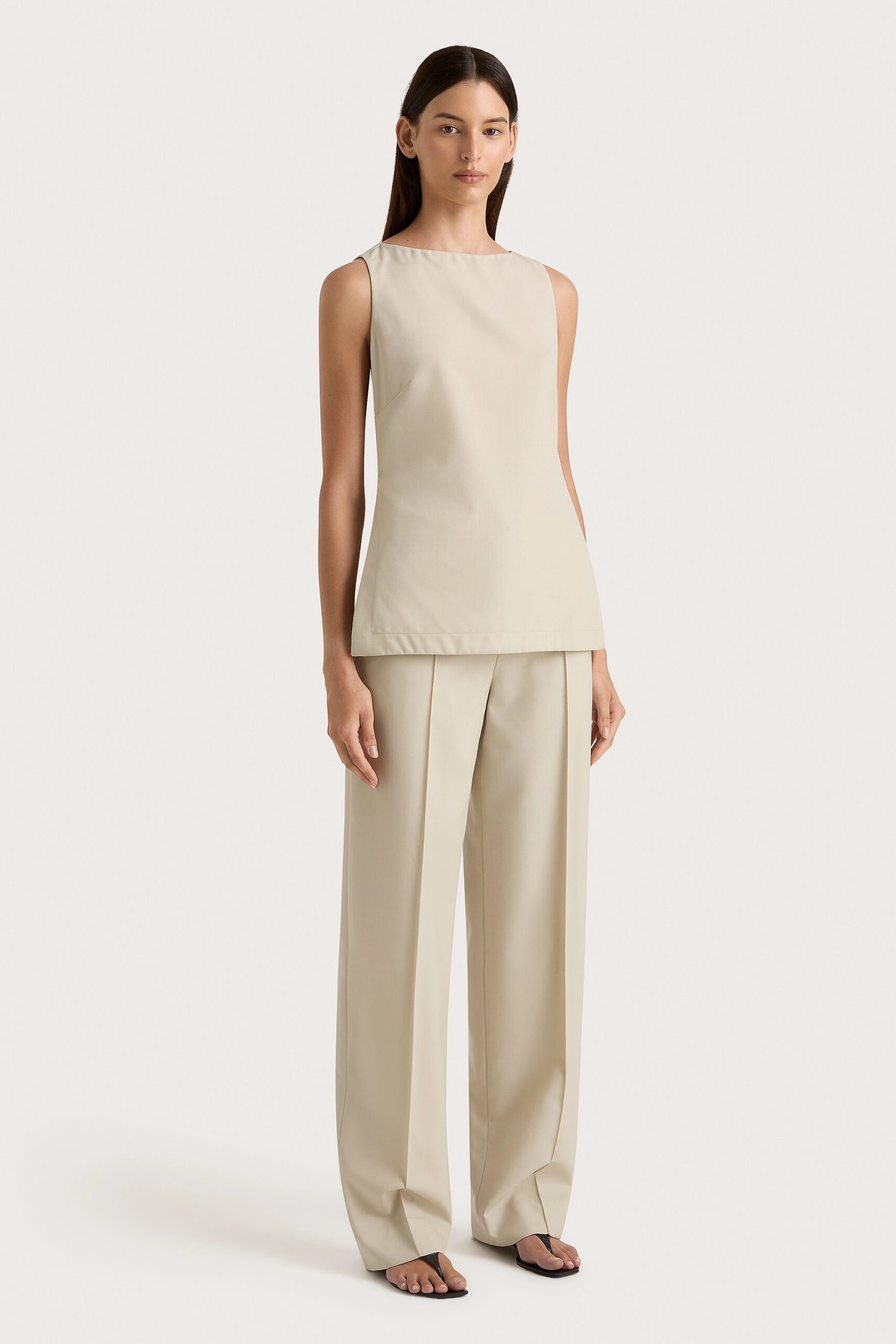 Emilie Trouser Beige - Final Sale - Image 2