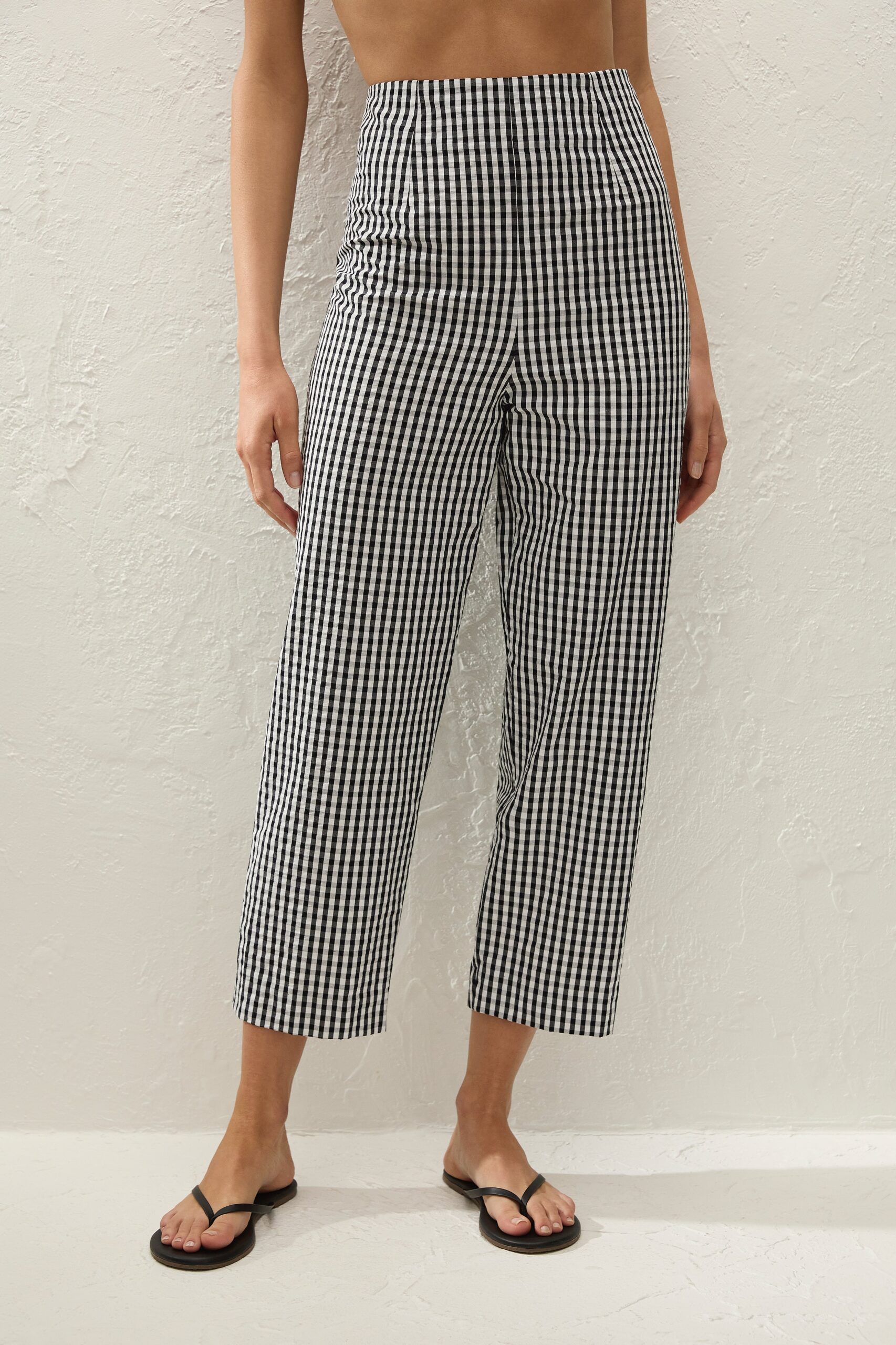 Claudine Pant Black Textured Gingham - Final Sale - Image 2